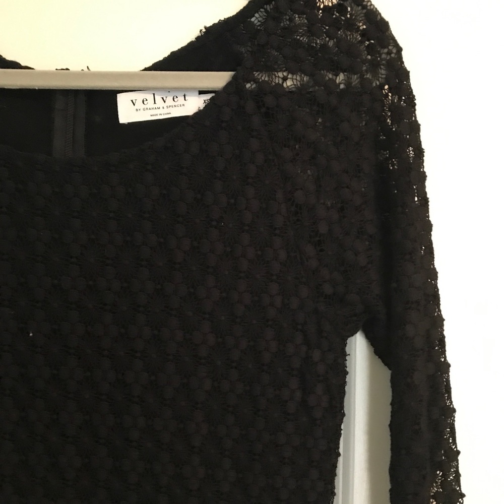 Black lace long sleeve